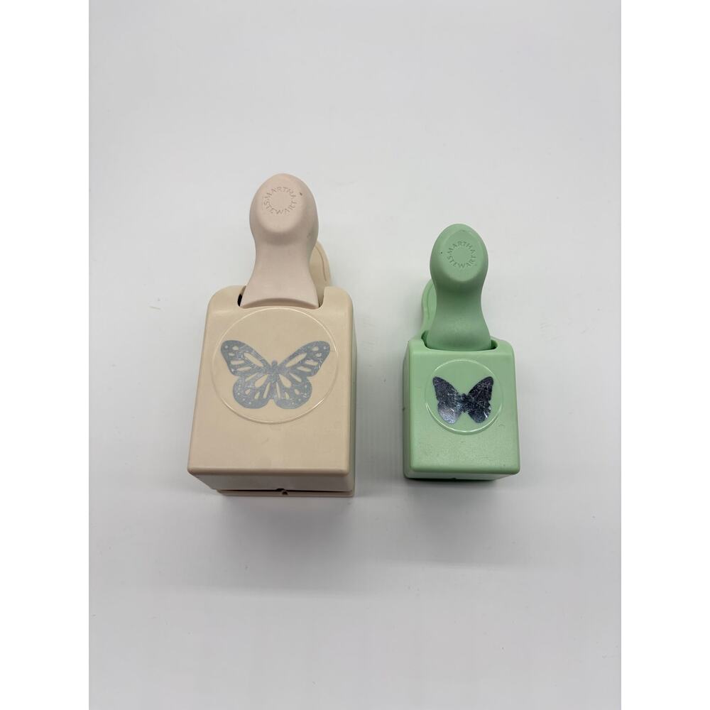2 Martha Stewart Large Monarch Butterfly Royal Butterfly Paper Punches Scrapbook